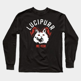 Lucipurr Me-Yow - Halloween Cat Long Sleeve T-Shirt